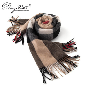 Requintado técnico Dubai Scarf atacado Mongolian Pure Checked Cashmere Scarf